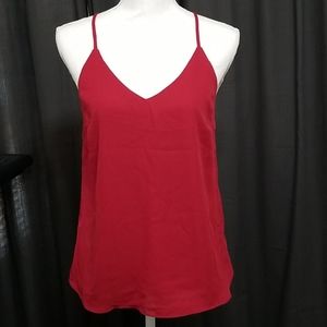 V-neck Maroon Top